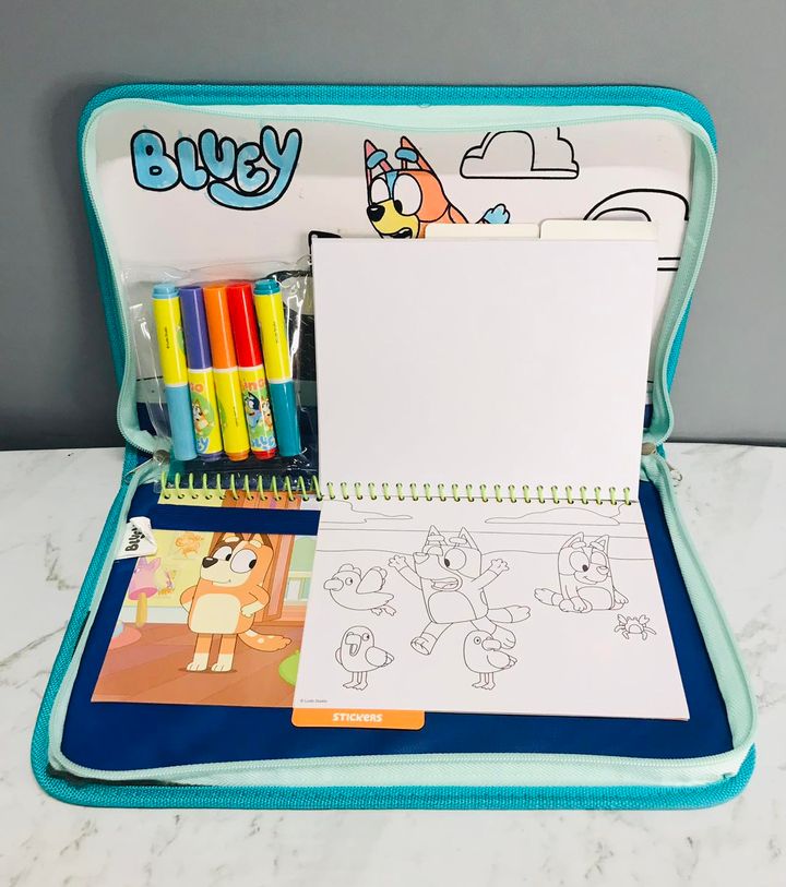 BLUEY Kids Personalised Pencil Case Game Bag