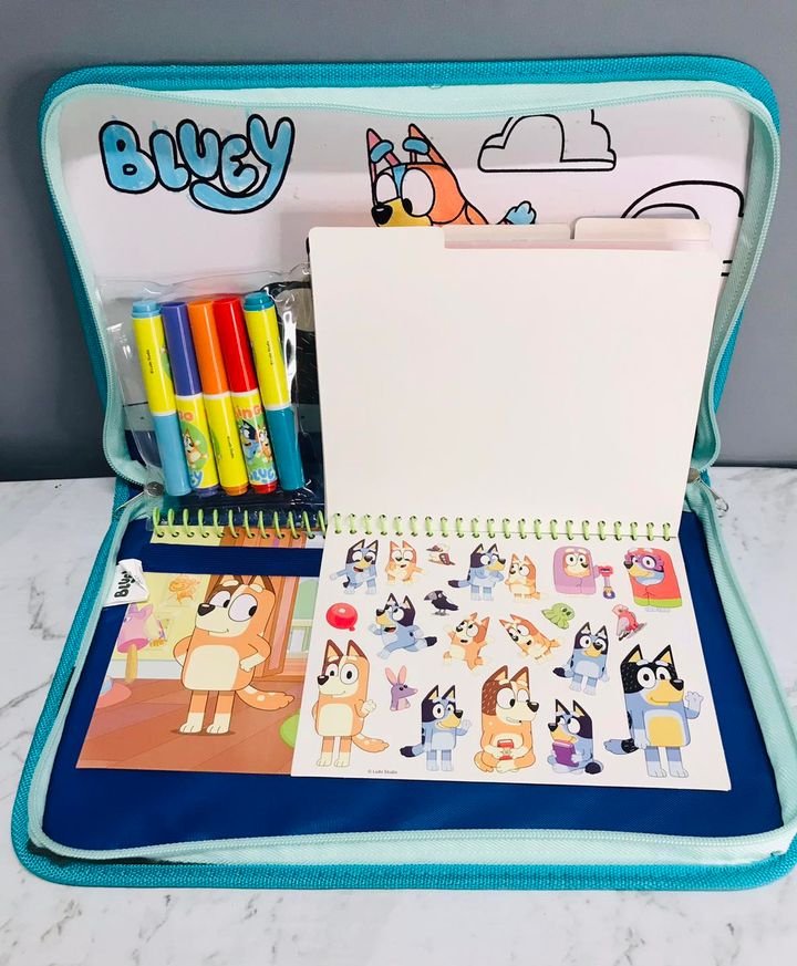 BLUEY Kids Personalised Pencil Case Game Bag