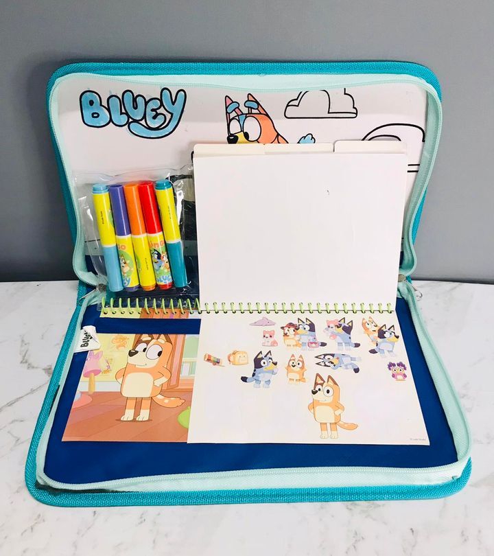 BLUEY Kids Personalised Pencil Case Game Bag