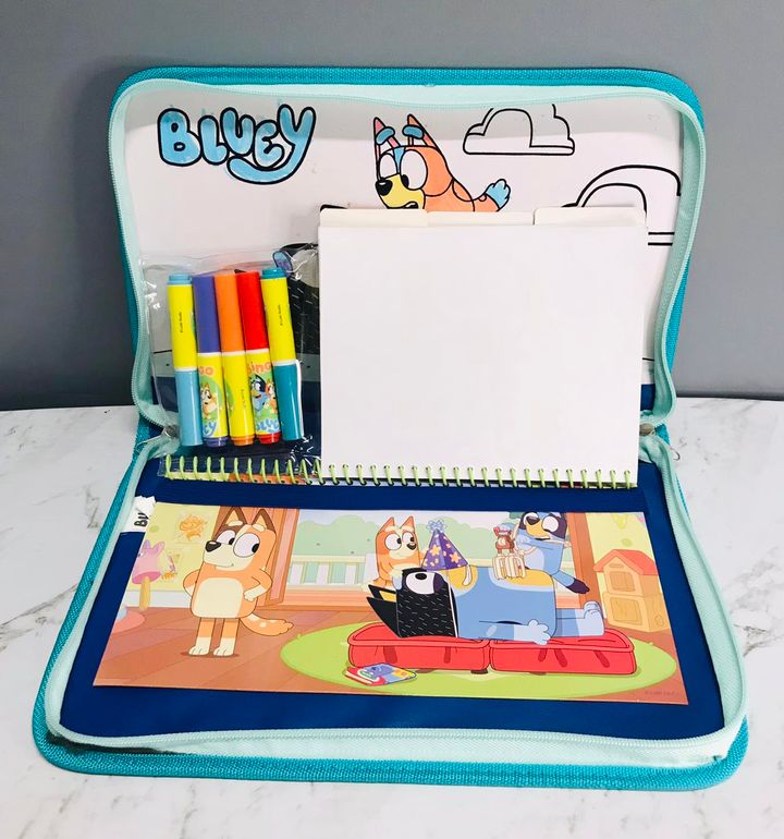 BLUEY Kids Personalised Pencil Case Game Bag