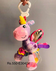 Play Gro Unicorn Clip Activity Toy Crinkle Rattle Plush Baby Rare