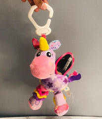 Play Gro Unicorn Clip Activity Toy Crinkle Rattle Plush Baby Rare