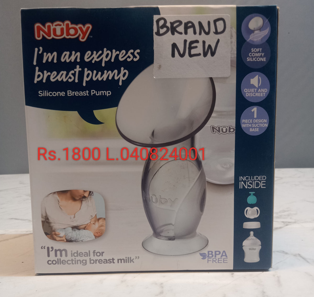 Nuby Manual Handheld Breast Pump