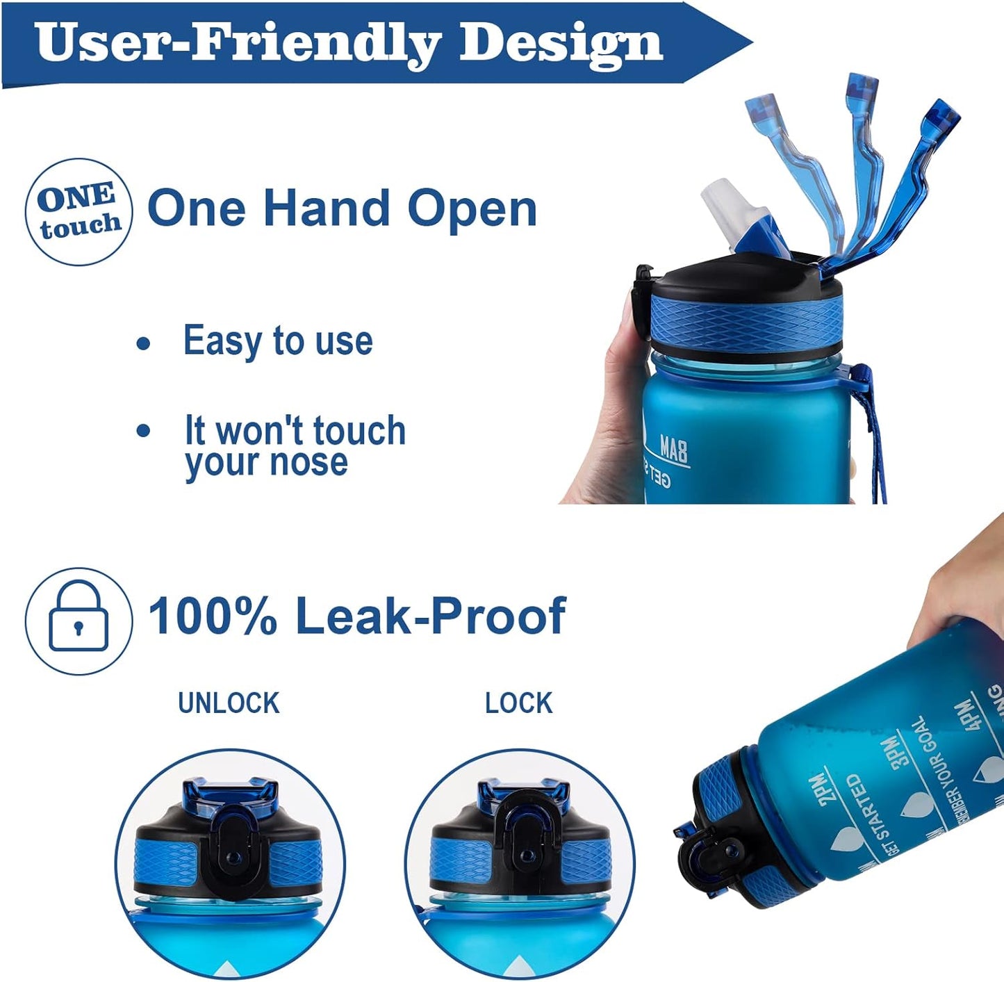 Gradient Motivational Water Bottle(NEW)