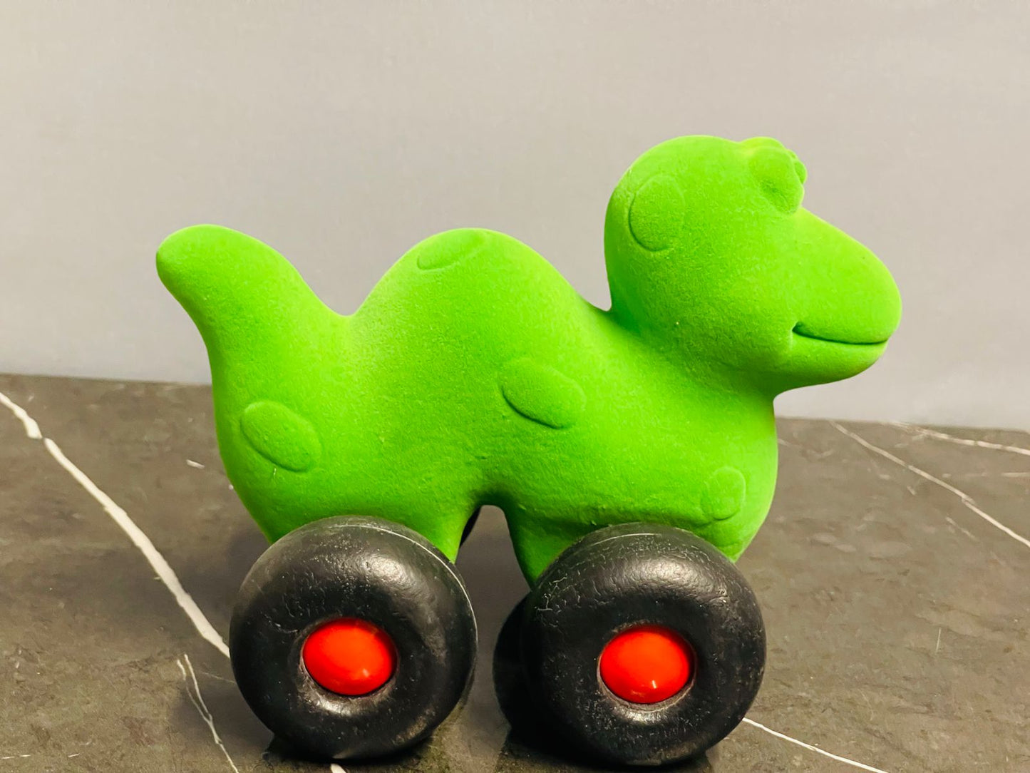 Soft natural rubber foam vehicle