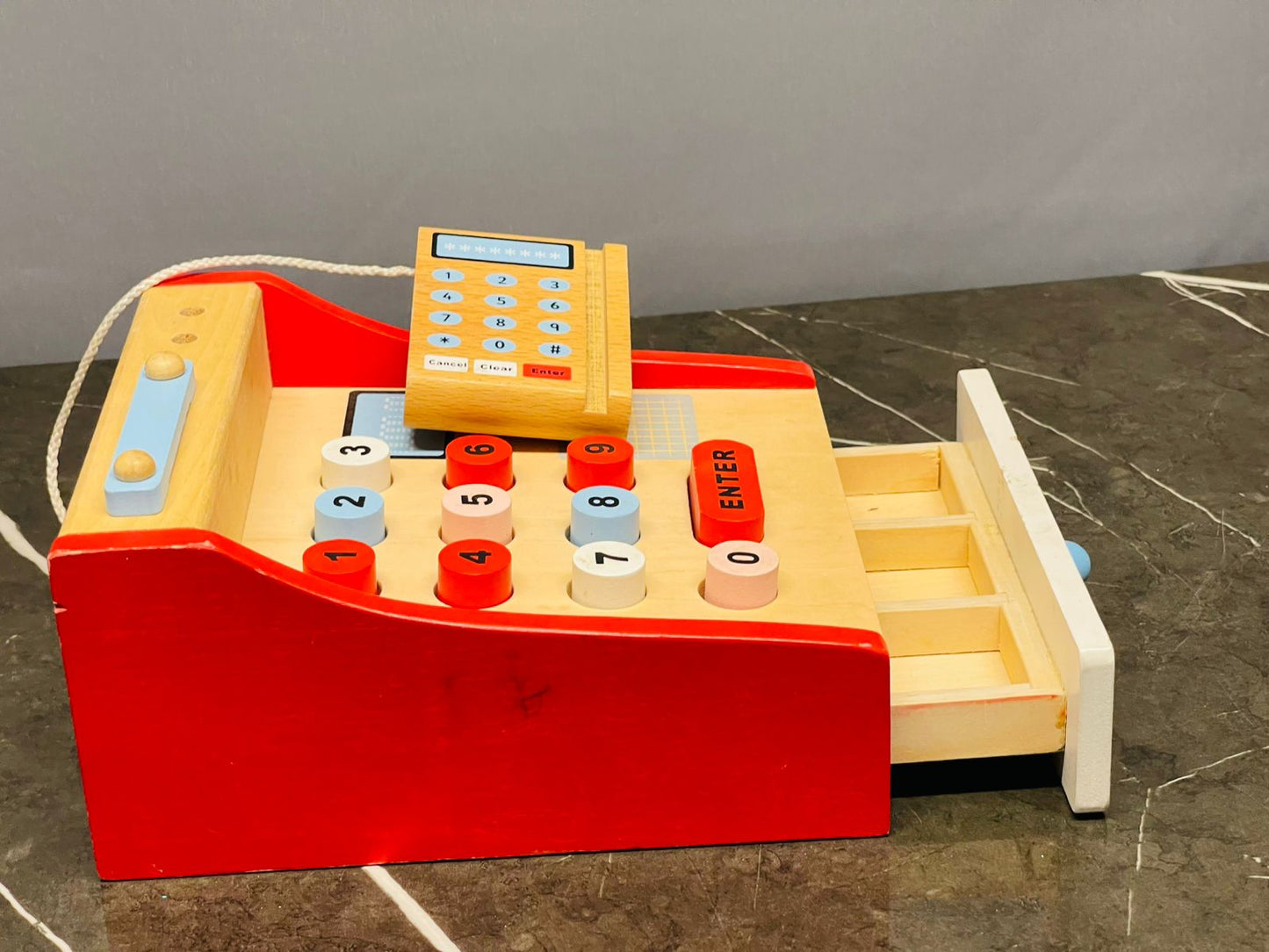 Wooden Cash Register. SKU:BXL-007