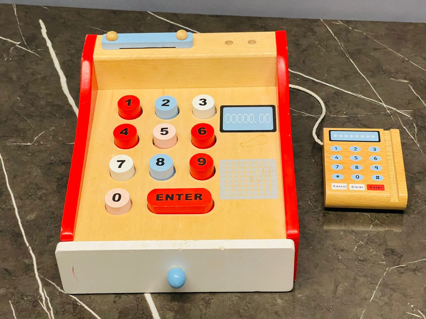 Wooden Cash Register. SKU:BXL-007