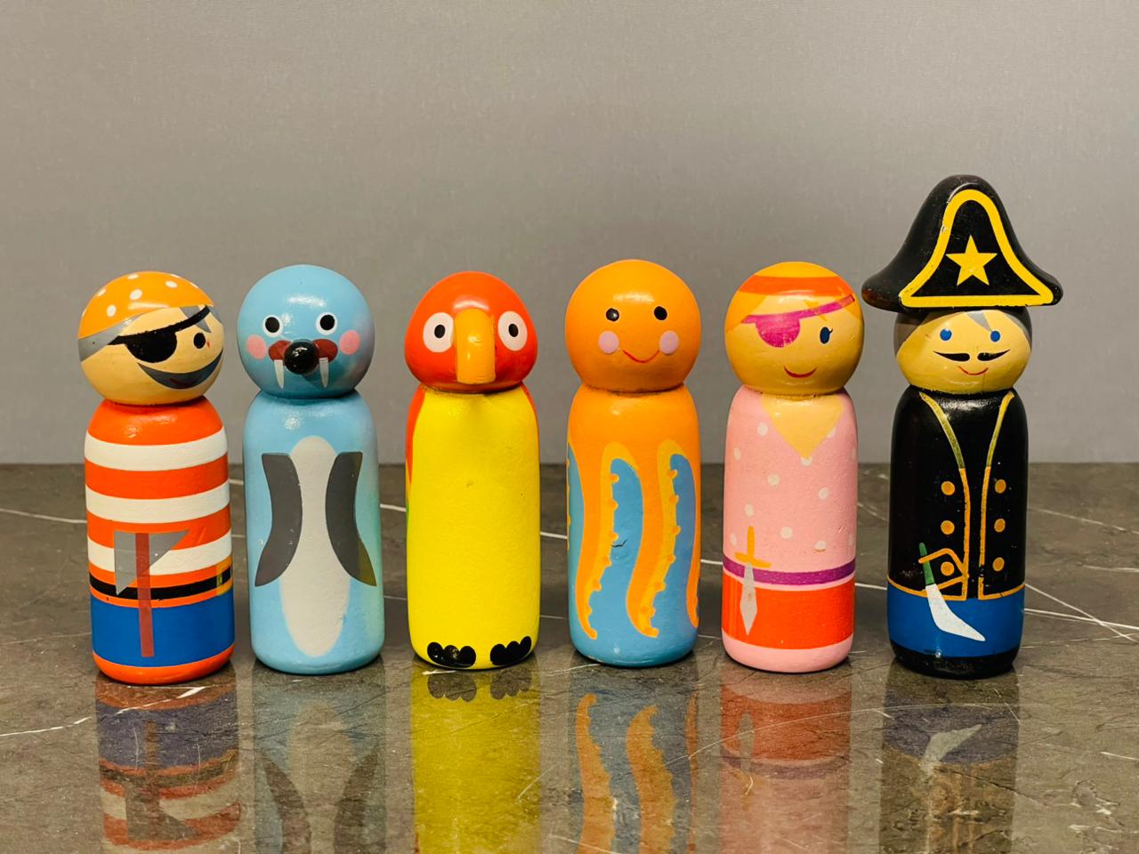 Kmart Wooden Pirate Bowling Set