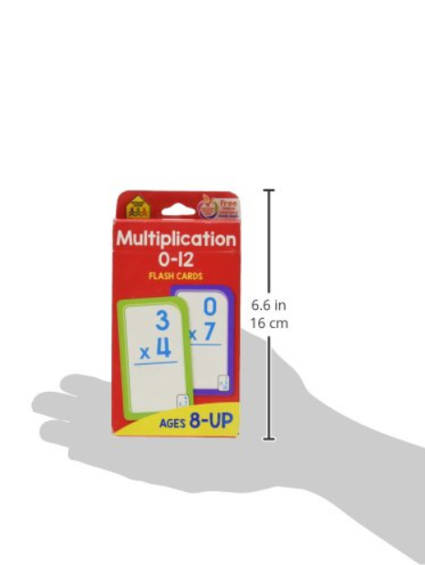 School Zone Multiplication 0 -12 Flash Cards.