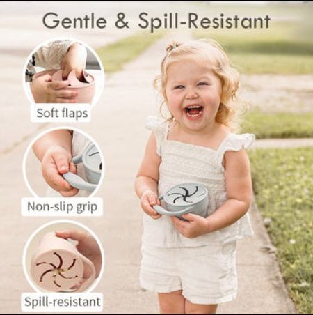 Silicone Collapsible Baby Snack Cup. SKU:BXL-023