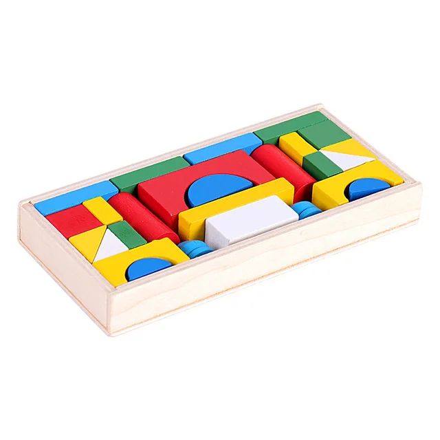 WOODEN PEG CASTLE PUZZLE. (26 pieces)