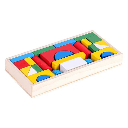 WOODEN PEG CASTLE PUZZLE. (26 pieces)