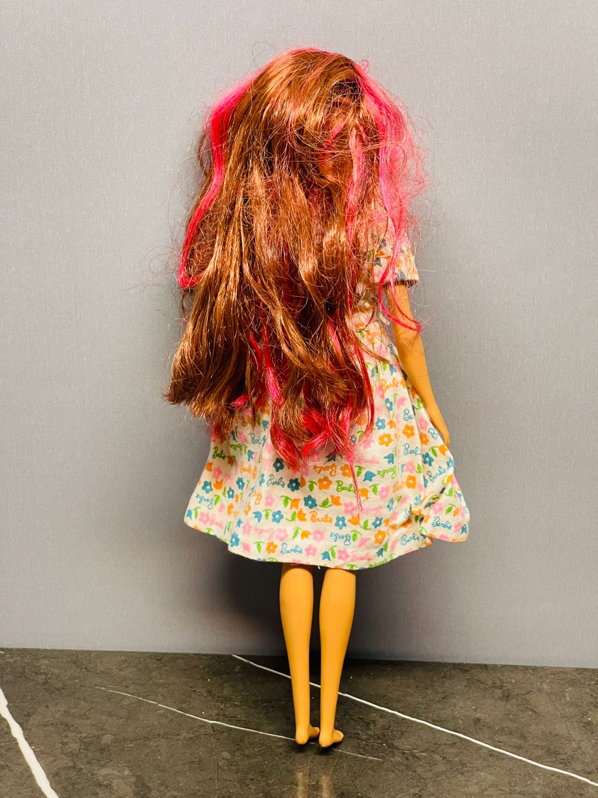 Playful Floral Fashion Doll