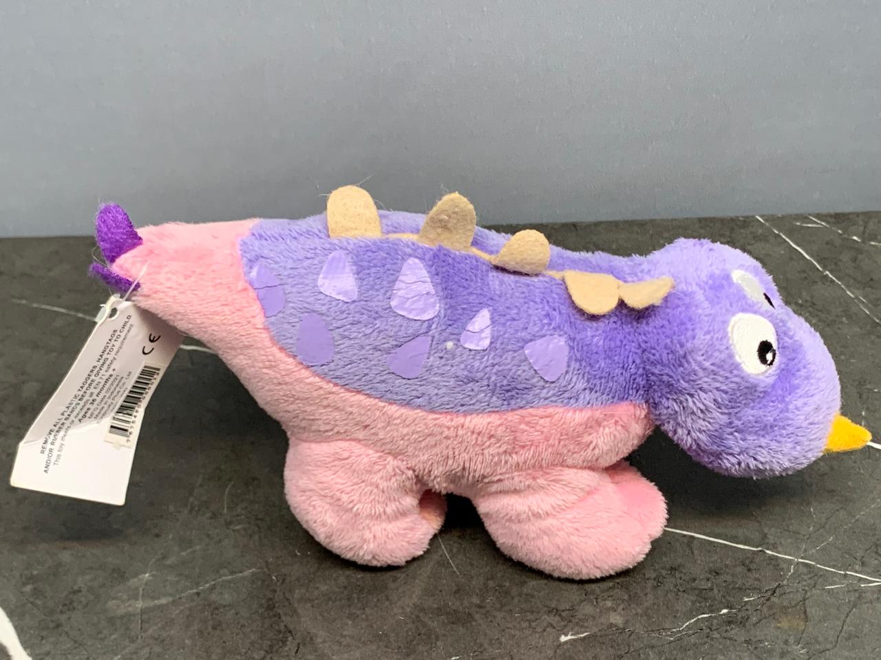 Adorable Pastel Dinosaur Plush Toy