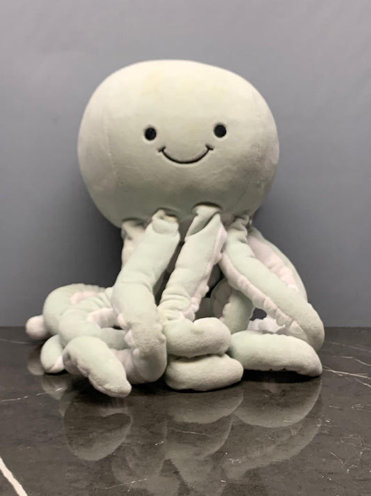 Adorable Pastel Green Octopus Plush Toy