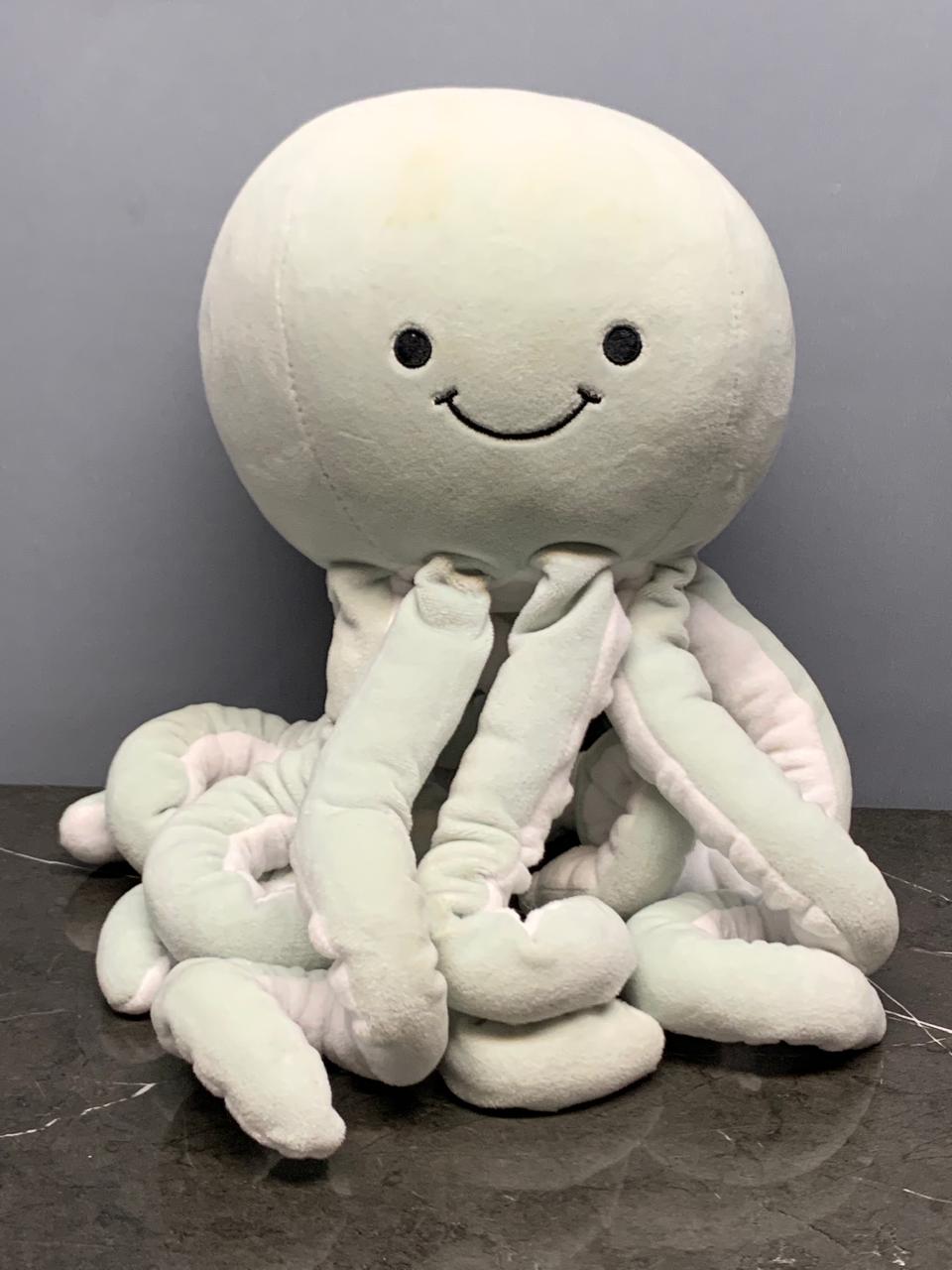 Adorable Pastel Green Octopus Plush Toy
