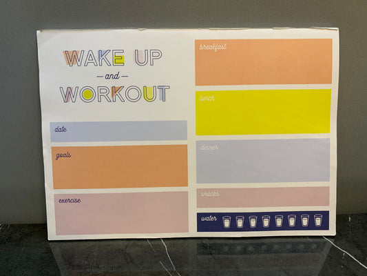 "Wake Up - and - Workout" Daily Planner (48 pages)