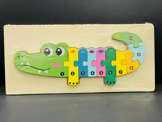 Wooden Crocodile Puzzle.