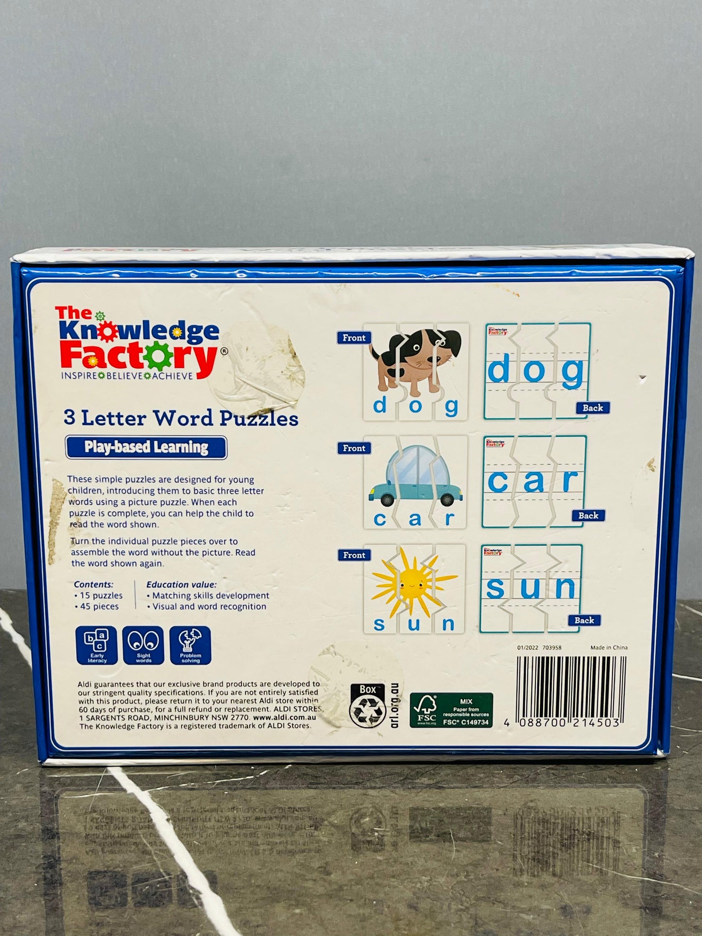 The Knowledge Factory: 3 Letter Word Puzzles