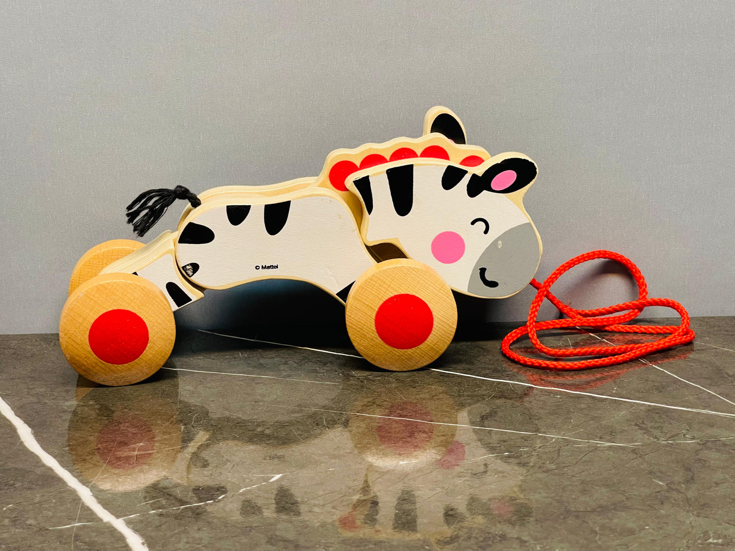 Fisher-Price Wooden Zebra Pull-Along Toy