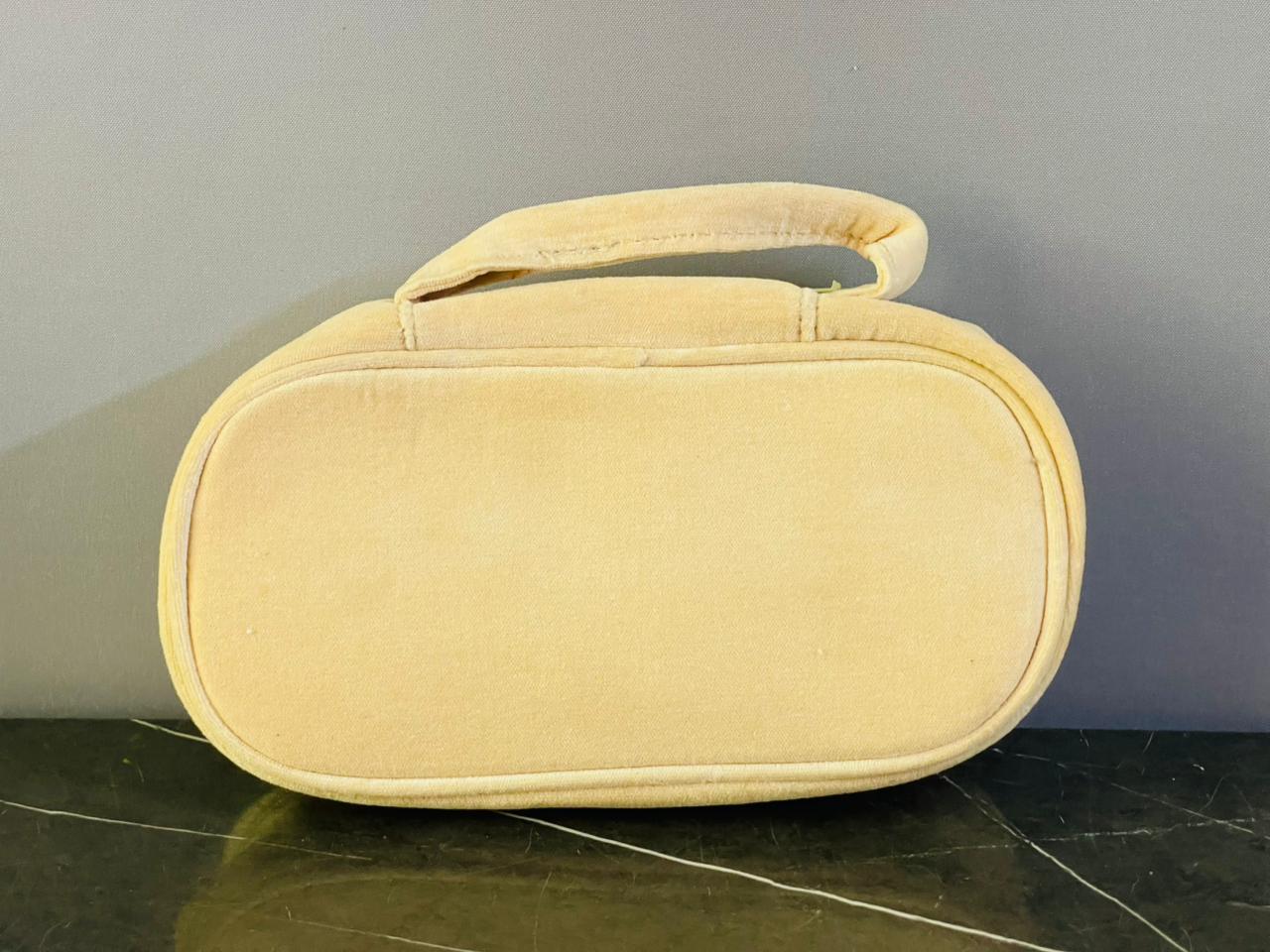Butter Yellow Cosmetic Bag. SKU:BXL-051