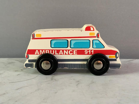 Manhattan Toy Rescuer Wooden Ambulance.