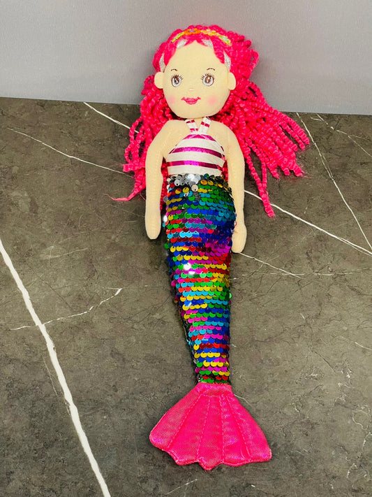 Doll Mermaid Ellie Multi Sequin