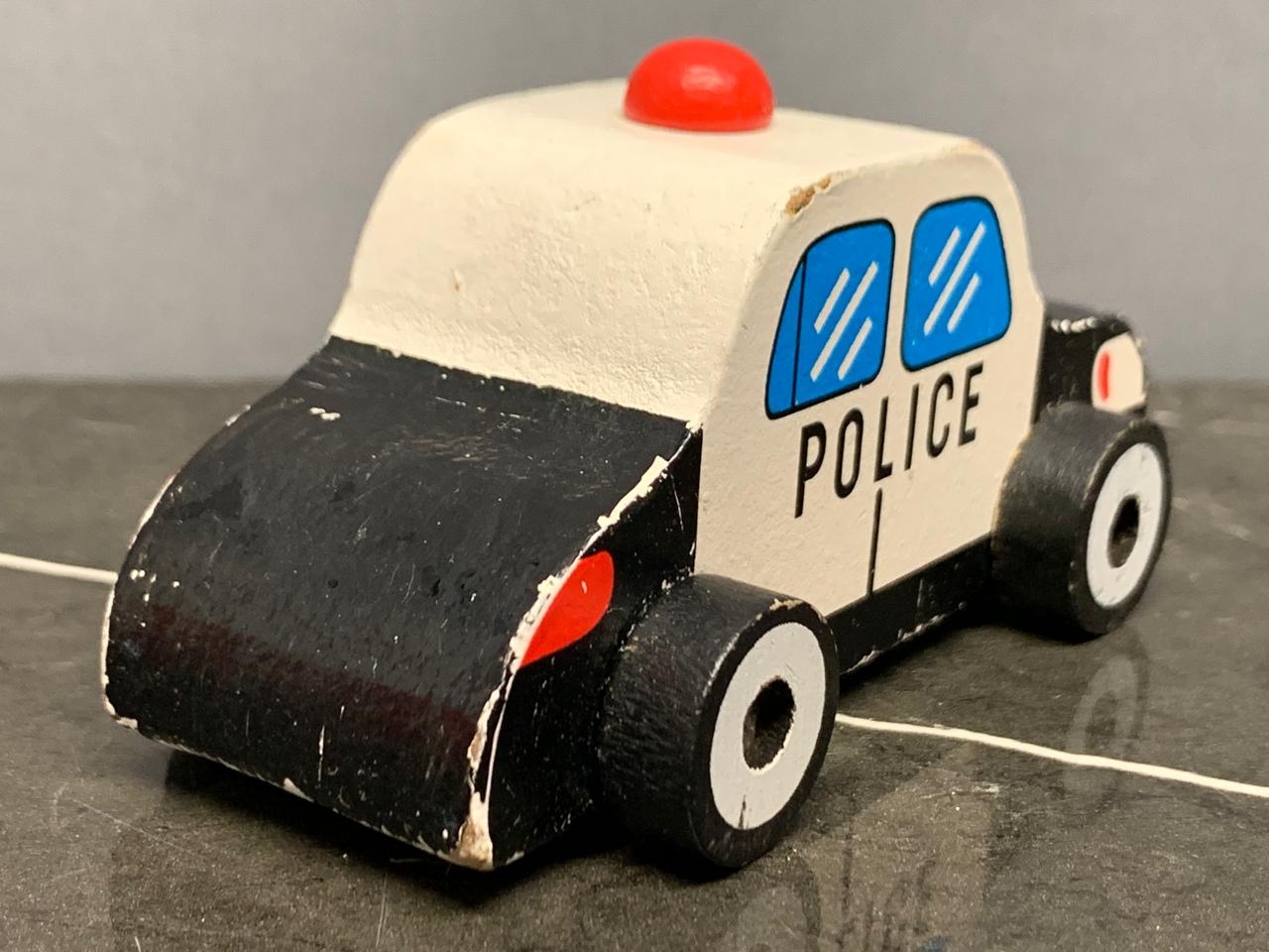 Wooden Police Car Toy