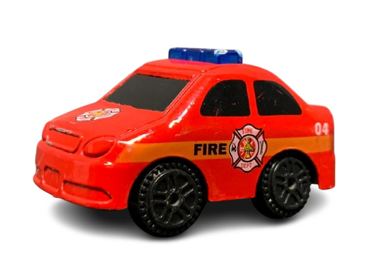 Red Die-Cast Fire Dept. Car Toy