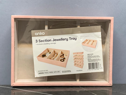 Anko - 3 Section Jewellery Tray.
