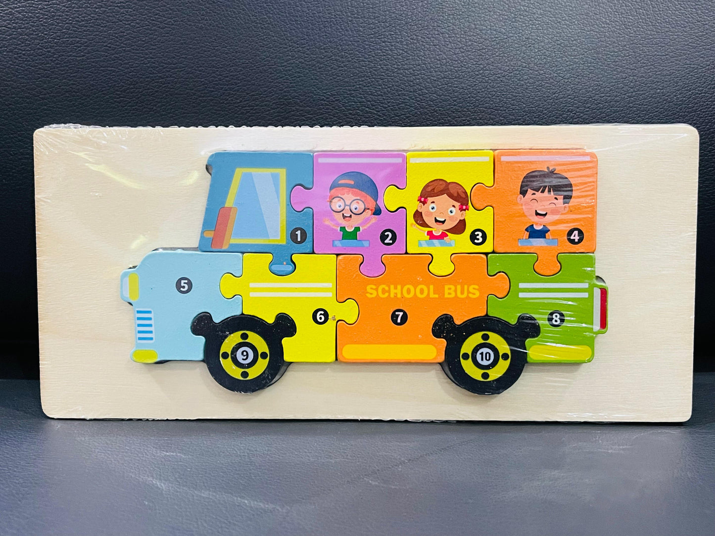 Wooden Bus Puzzle.