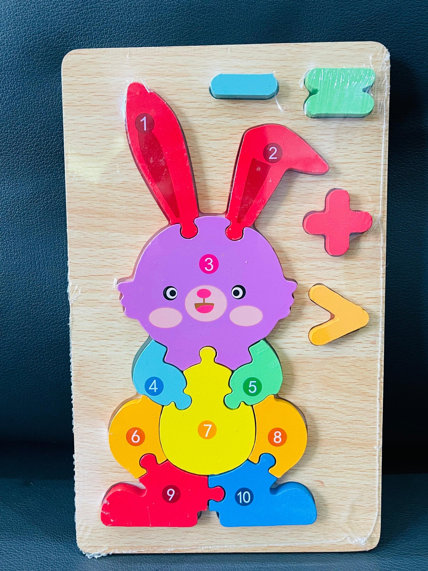 Wooden Rabbit-Shaped Puzzle.