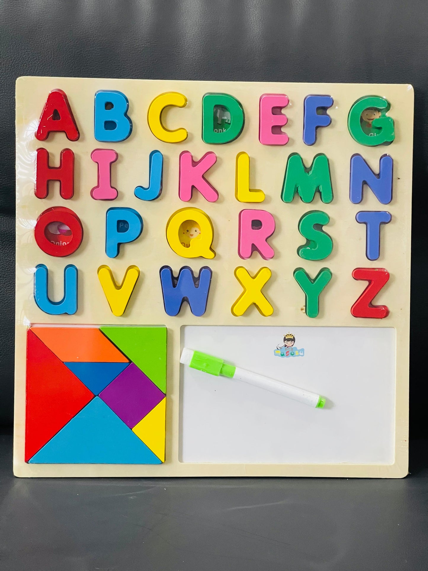 Wooden Puzzle Letter Board Educational Board