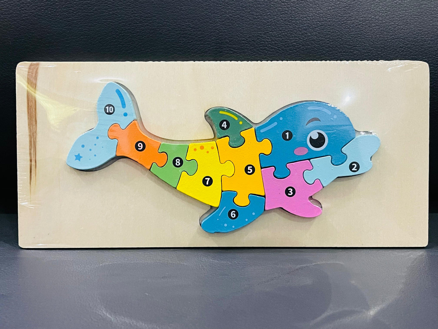 Educational Wooden Number Puzzle.