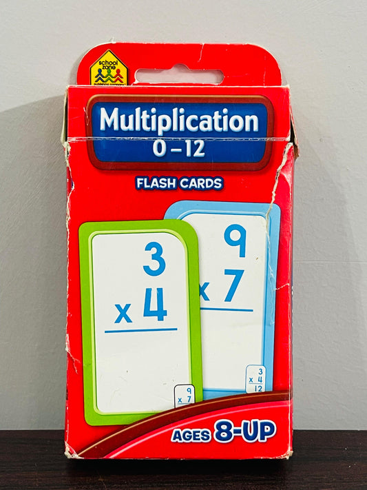 School Zone Multiplication 0-12 Flash Cards. SKU:BXL-029