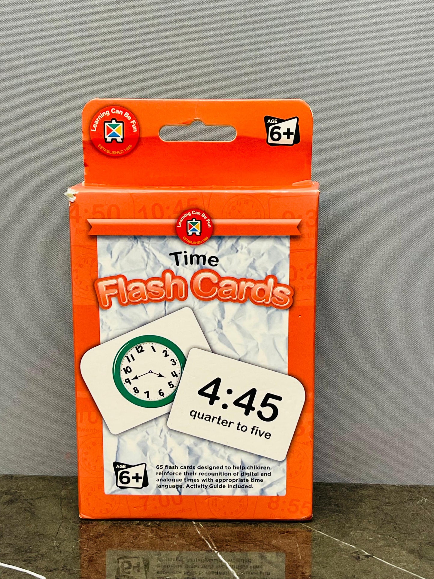 Learning Can Be Fun Time Flash Cards. (new) SKU:BXL-008