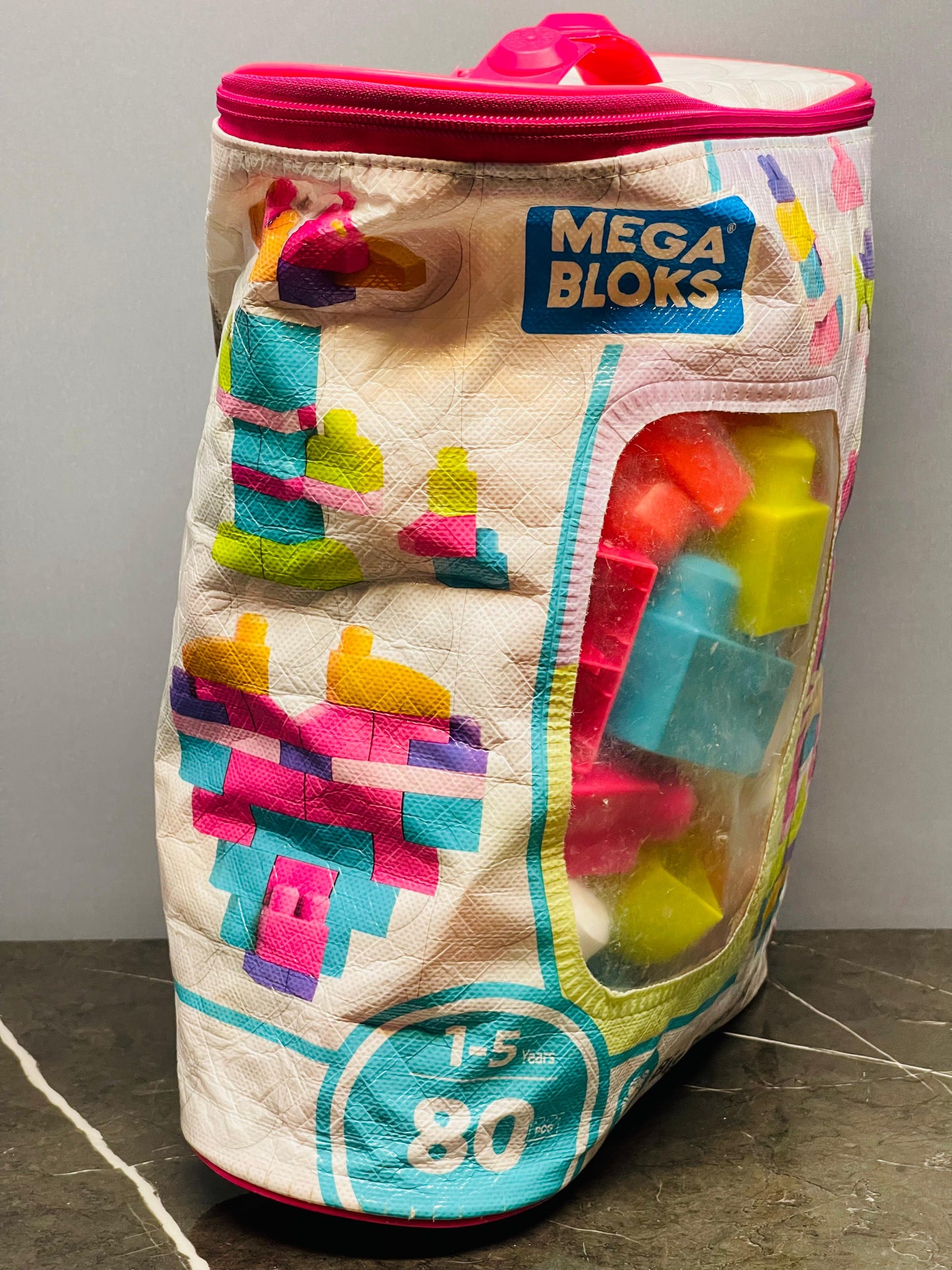 Fisher-Price Mega Blocks 80-Piece First Builders Building Bag Playset. (500 advance)