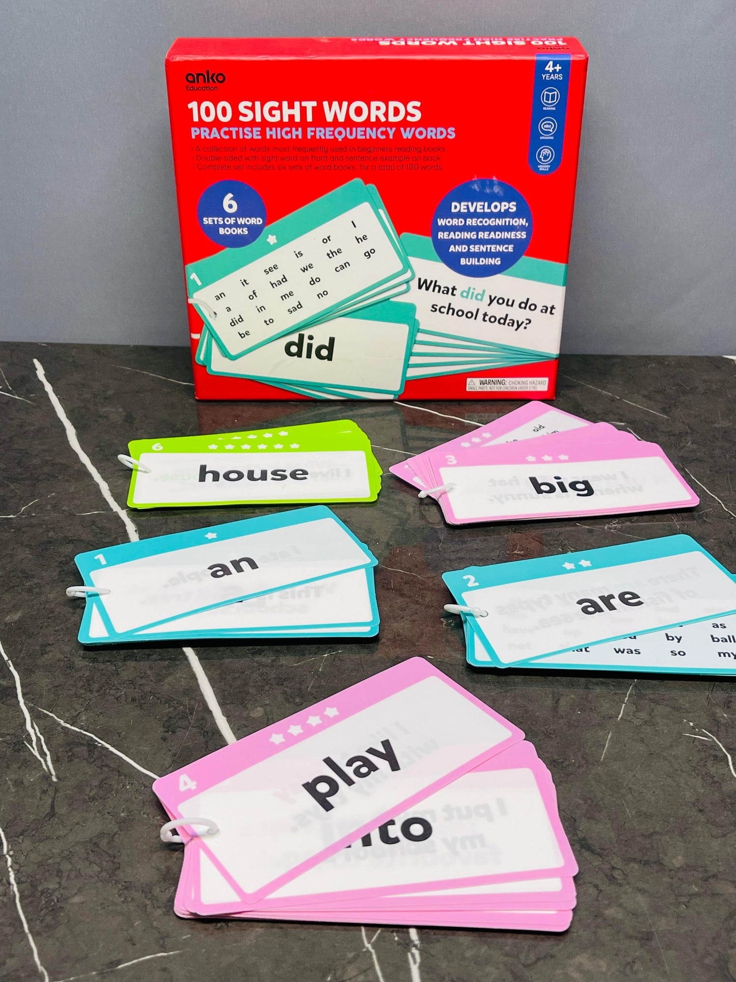 100 Sight Words - Anko (5 sets available)