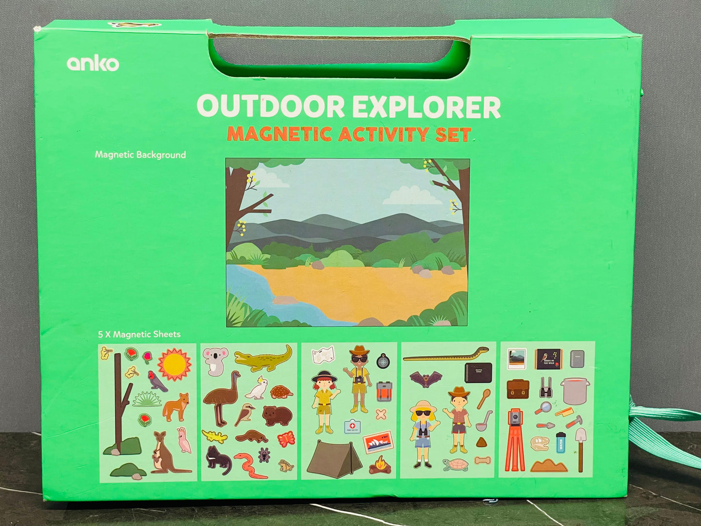 Anko Outdoor Explorer Magnetic Activity Set (58 Pieces)box damaged. SKU:BXL-044