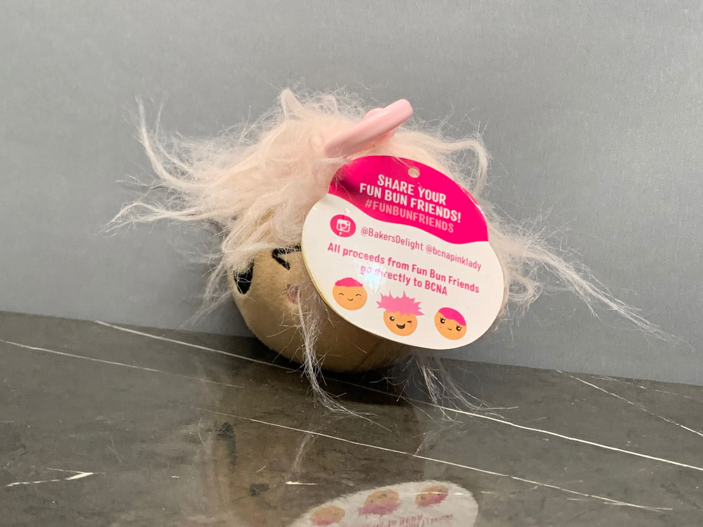 Bakers Delight Flossy Fun Bun Key Ring.