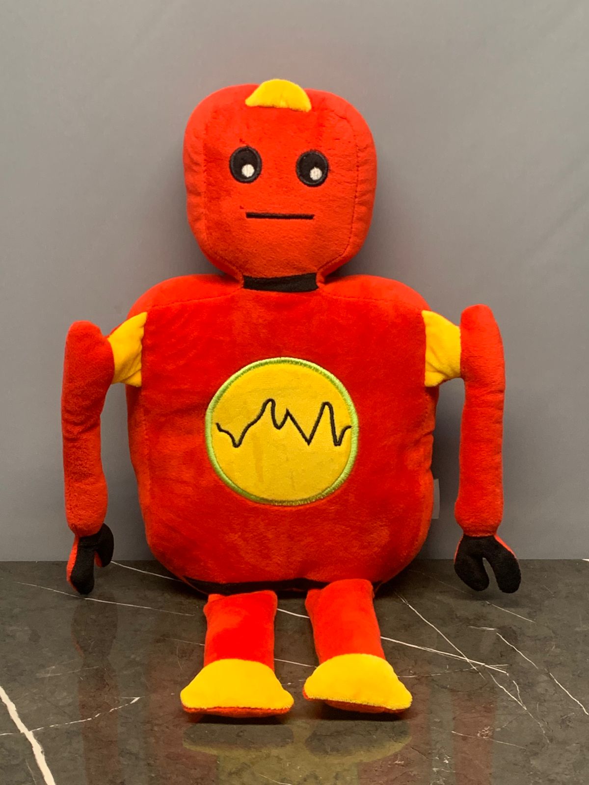 Red Robot Plush Toy
