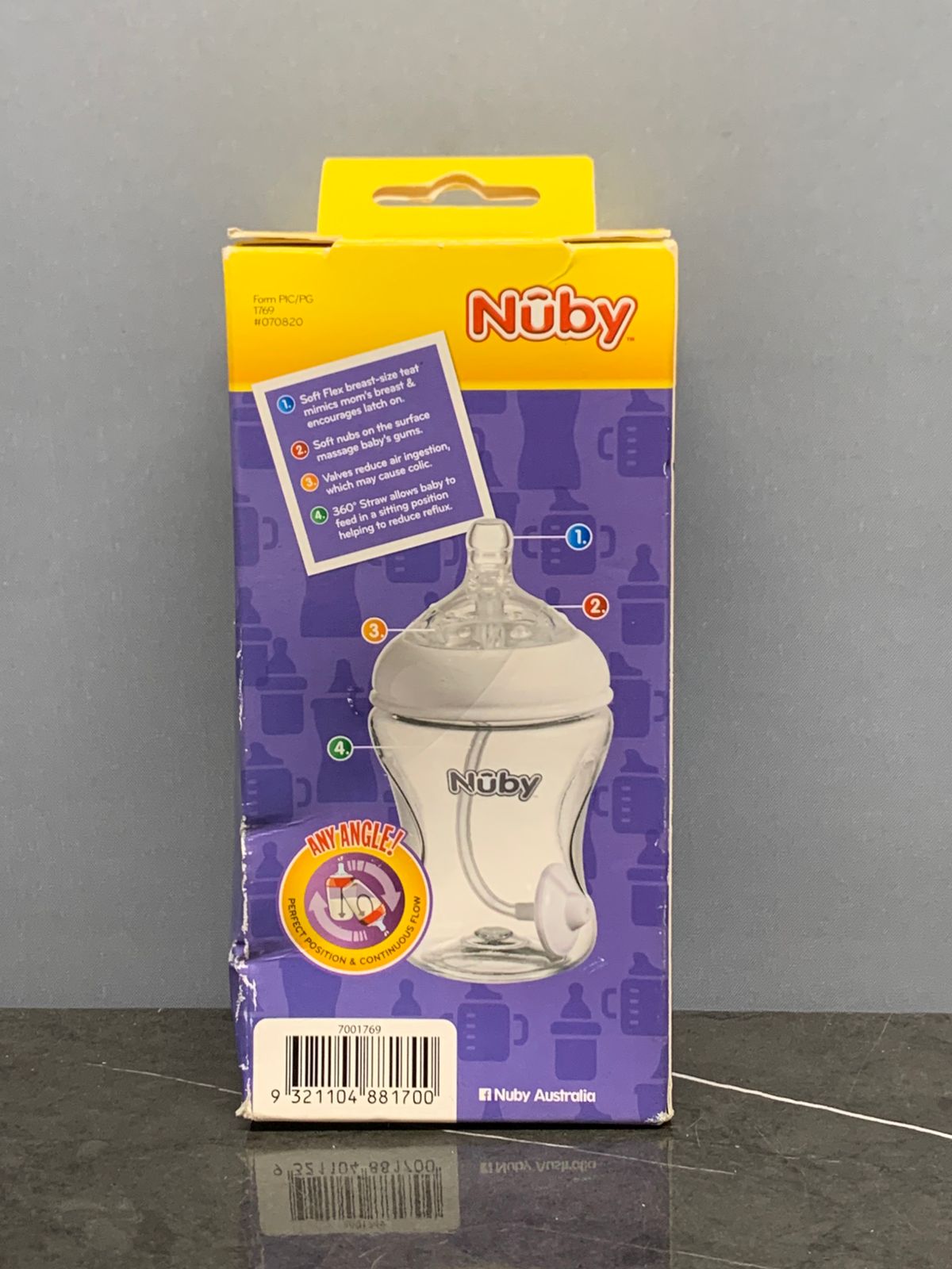 Nuby 360° Glass Bottle. (500 advance)