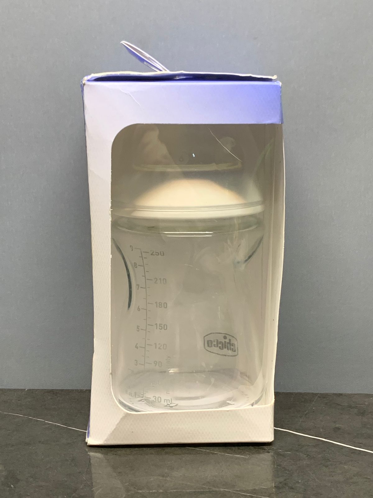 Chicco Natural Feeling Bottle Glass (250 ml) (new)
