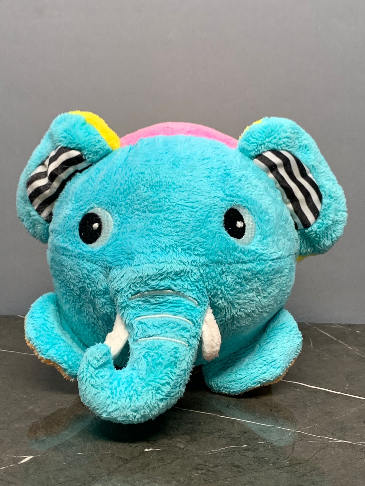 Three-Sided Plush Animal Toy.