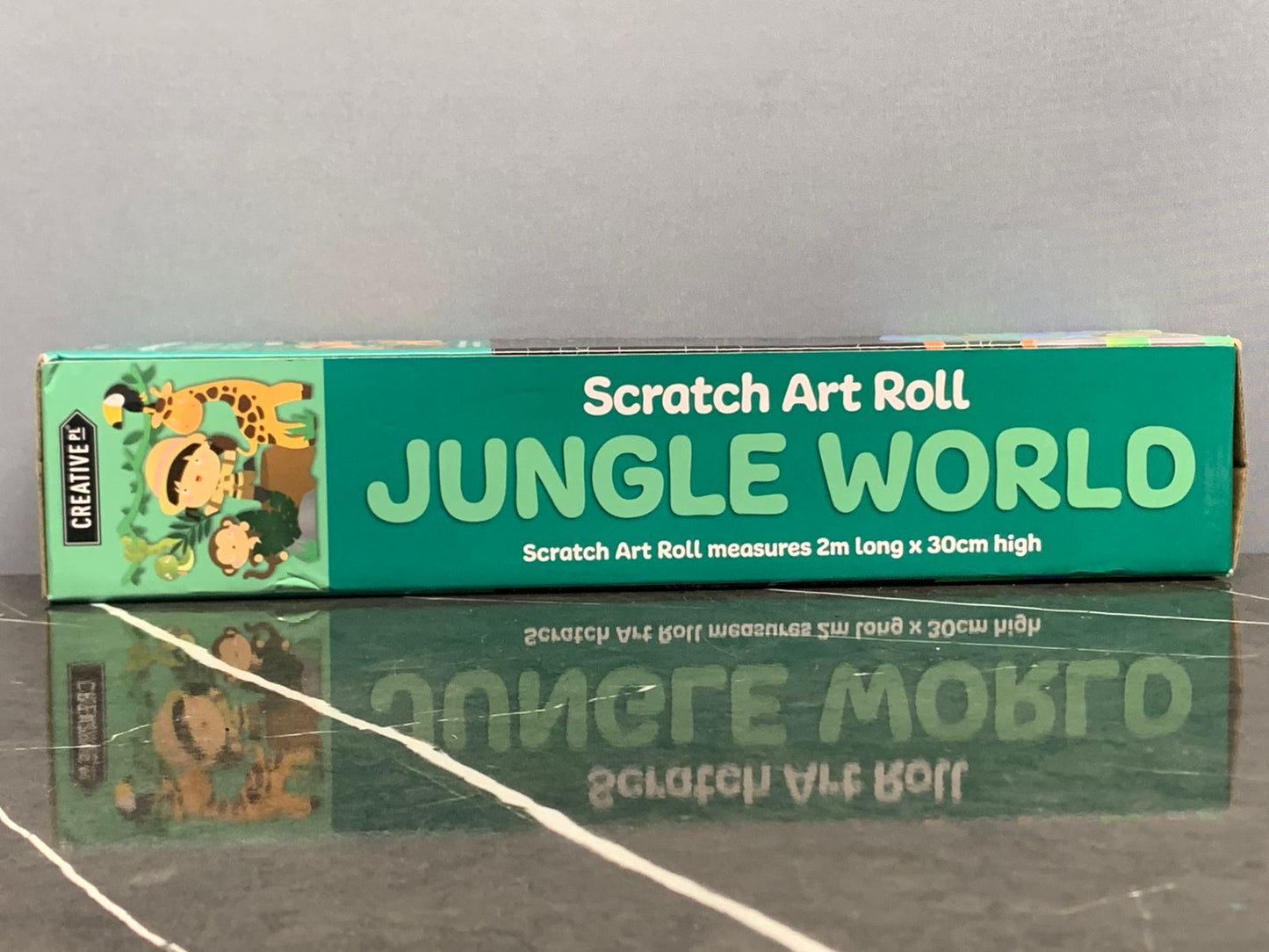 Jungle World Scratch Art Roll.