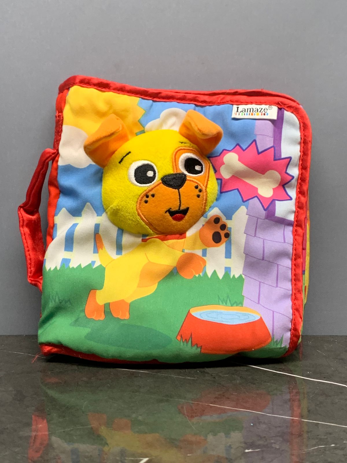 Lamaze Peek A Boo Puppy Cloth Book.