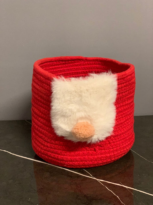 Red Woven Basket.