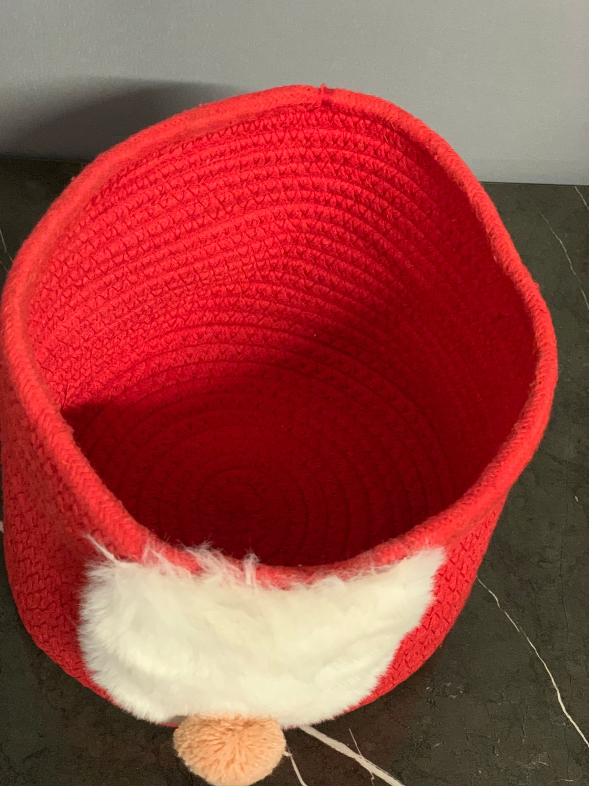Red Woven Basket.