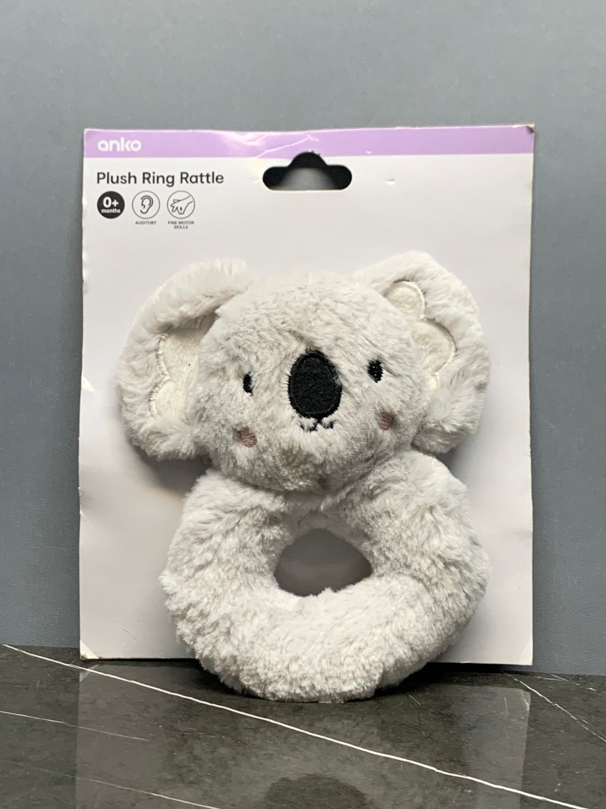Anko - Plush Ring Rattle.