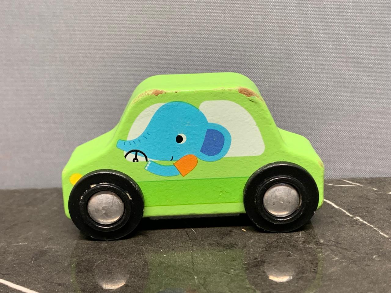 Wooden Elephant Car Toy.